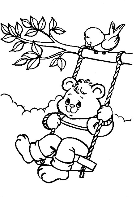 coloriage plume le petit ours polaire