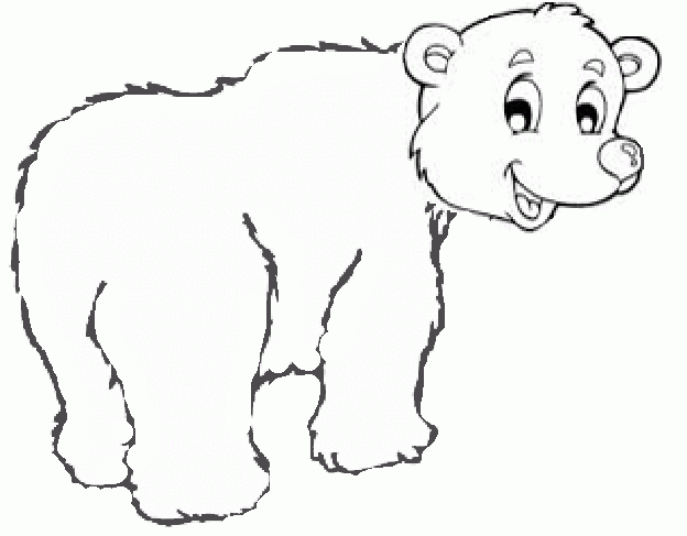 coloriage bébé ours polaire
