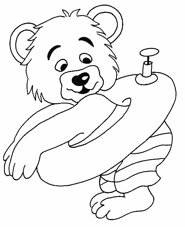 coloriage à dessiner ours à imprimer