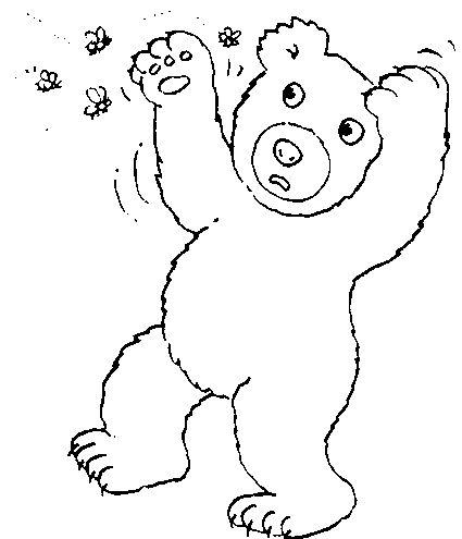 dessin à colorier d'ours