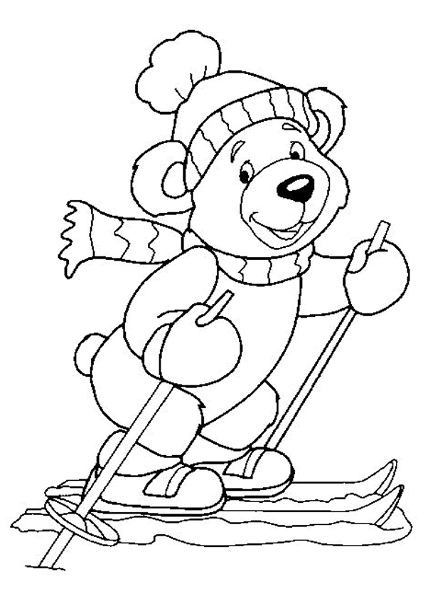 dessin à colorier ours à imprimer