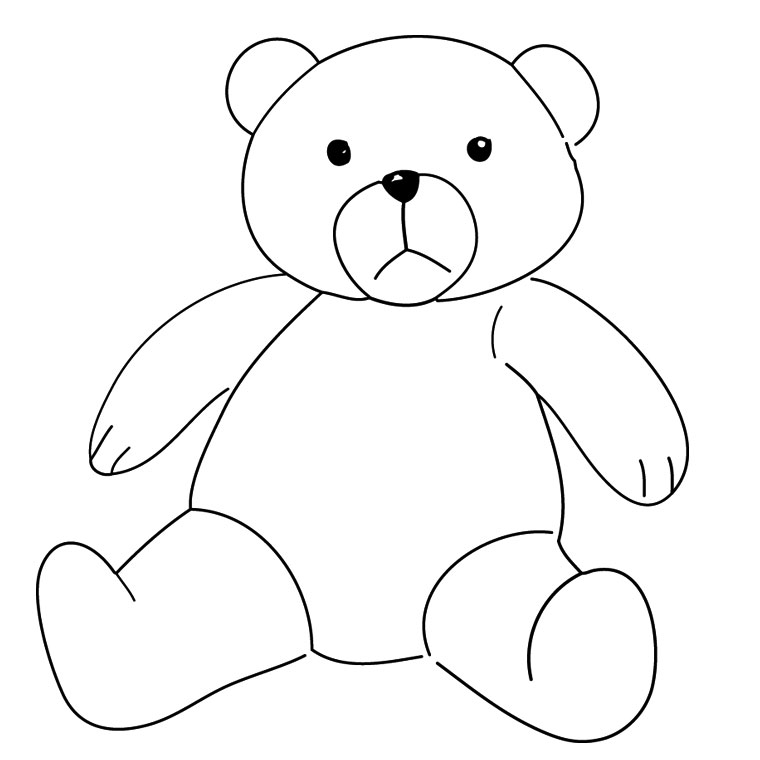 coloriage  dessiner petit ours brun en ligne