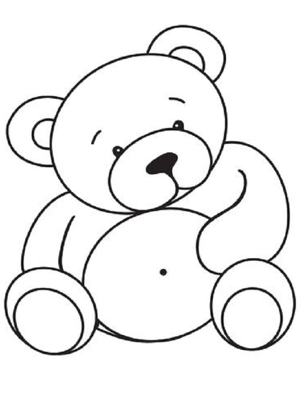 20 dessins de coloriage Ourson à imprimer