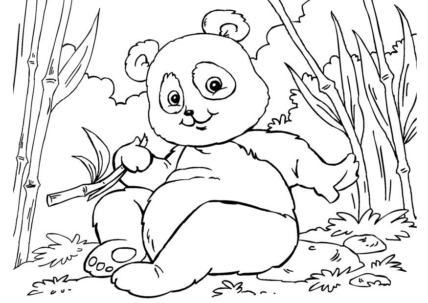 coloriage panda