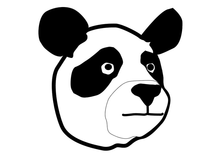 coloriage à dessiner panda roux