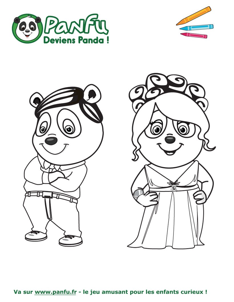 coloriage de bébé panda a imprimer