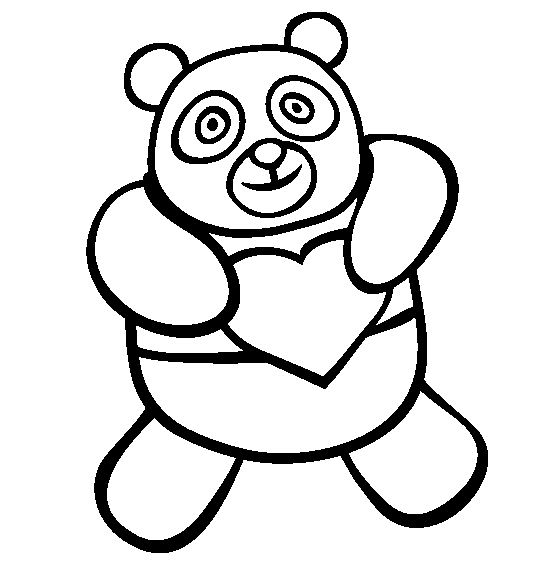 dessin panda bambou