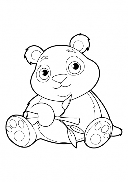 coloriage panda