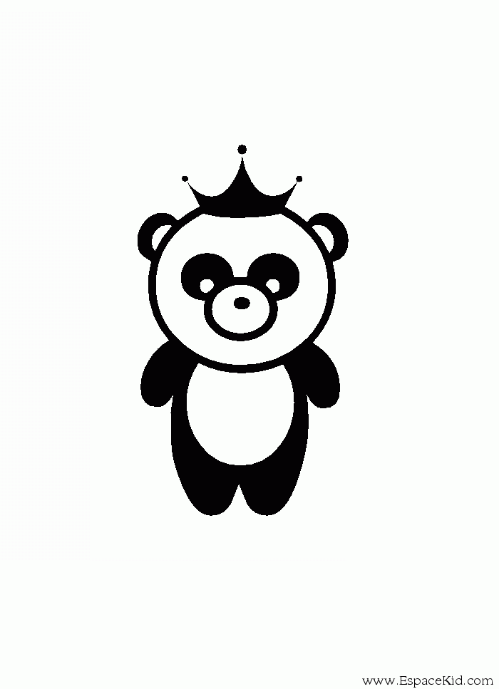 dessin b�b� panda imprimer