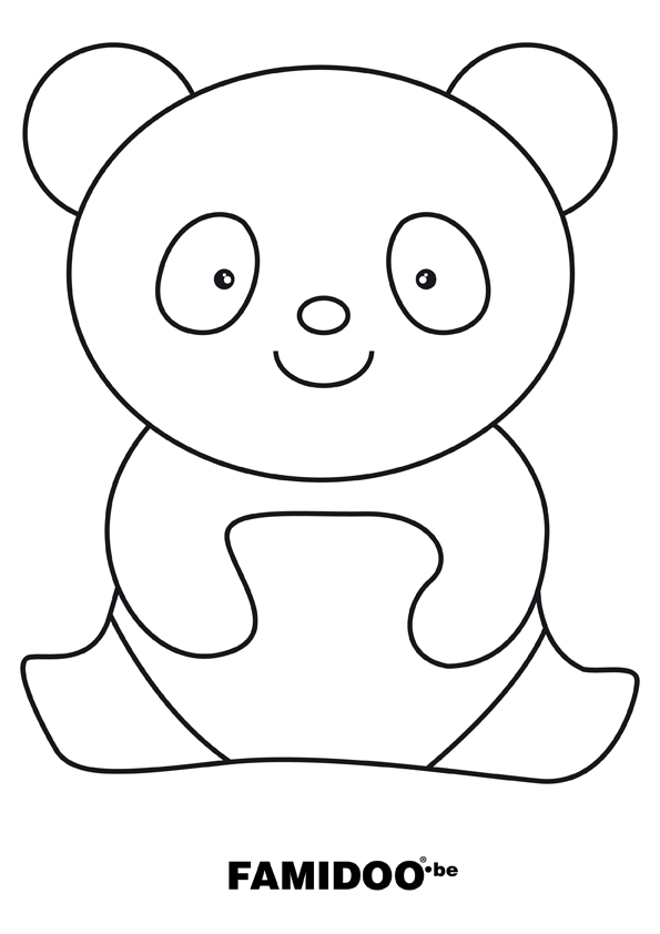 coloriage à dessiner panda gratuit a imprimer