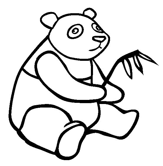 coloriage à dessiner magique panda