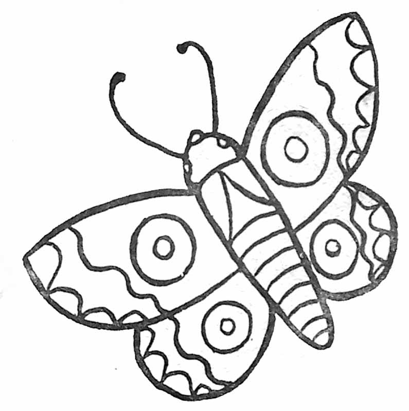 coloriage à dessiner masque carnaval papillon