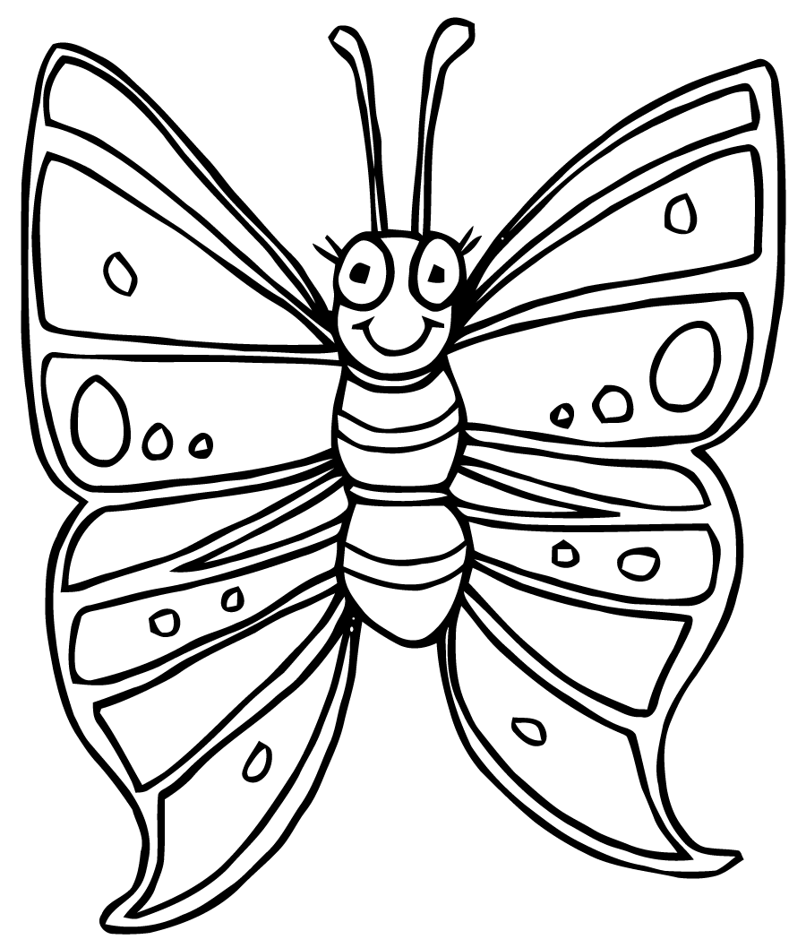 dessin poisson papillon