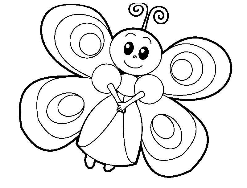 coloriage à dessiner un papillon