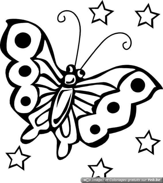 dessin mandala papillon imprimer