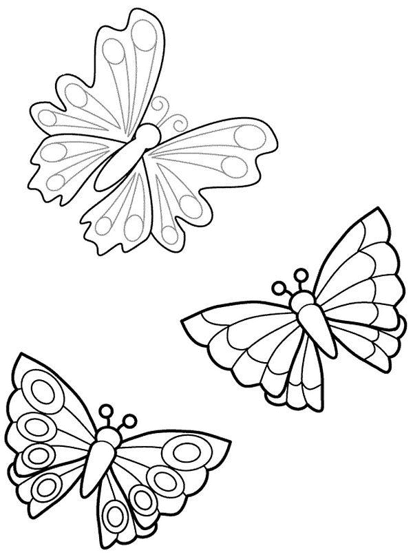 coloriage à dessiner de papillon compliqué
