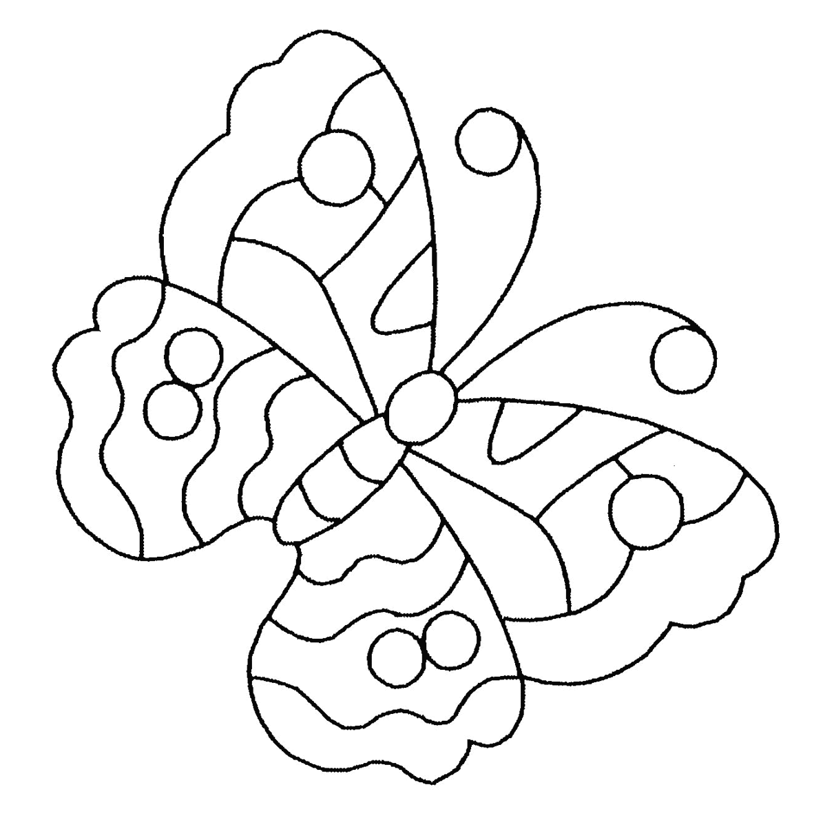 coloriage papillon qui vole