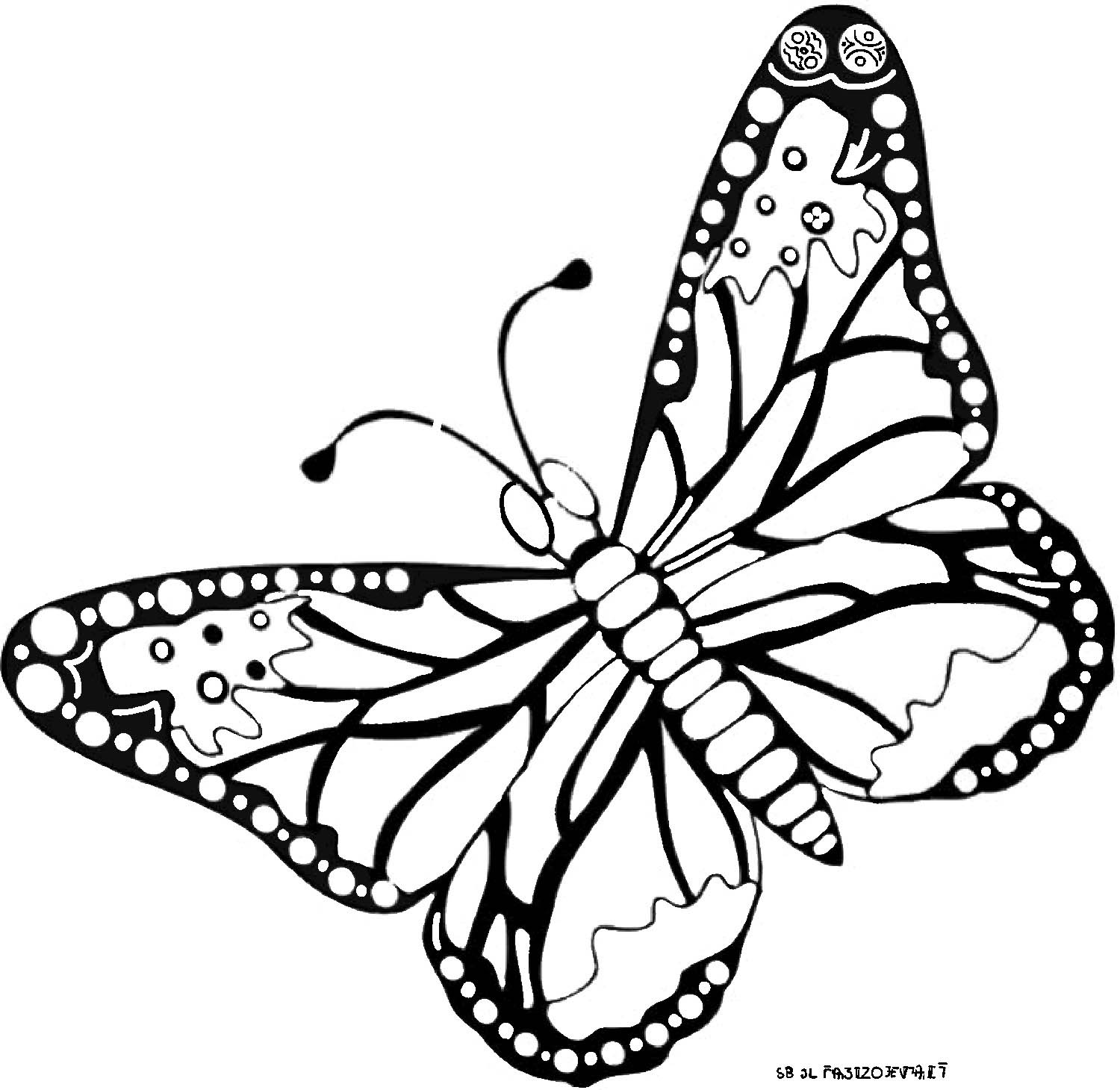 coloriage codé papillon maternelle