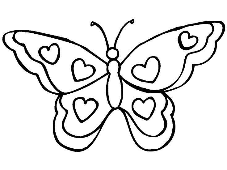 coloriage à dessiner papillon ps