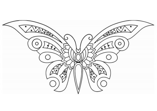 coloriage papillon à imprimer gratuit