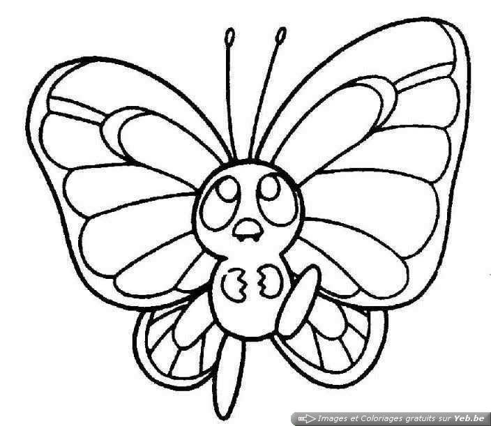 Papillon Dessin Facile Qui Vole  Dessin Facile