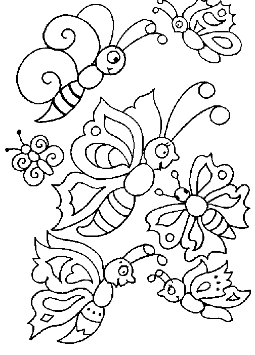 dessin à colorier papillon à imprimer hugo l'escargot