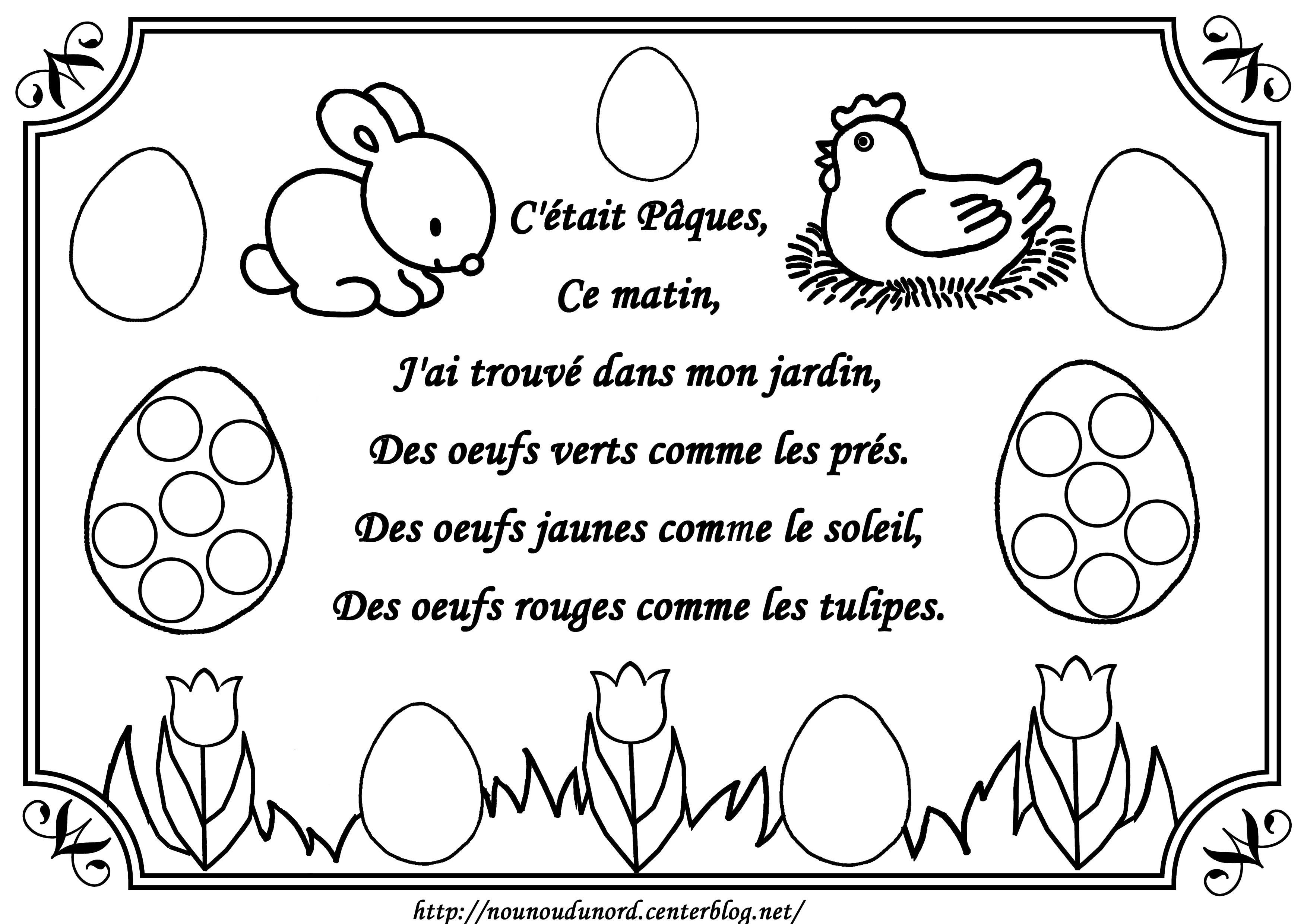 coloriage paques gratuit