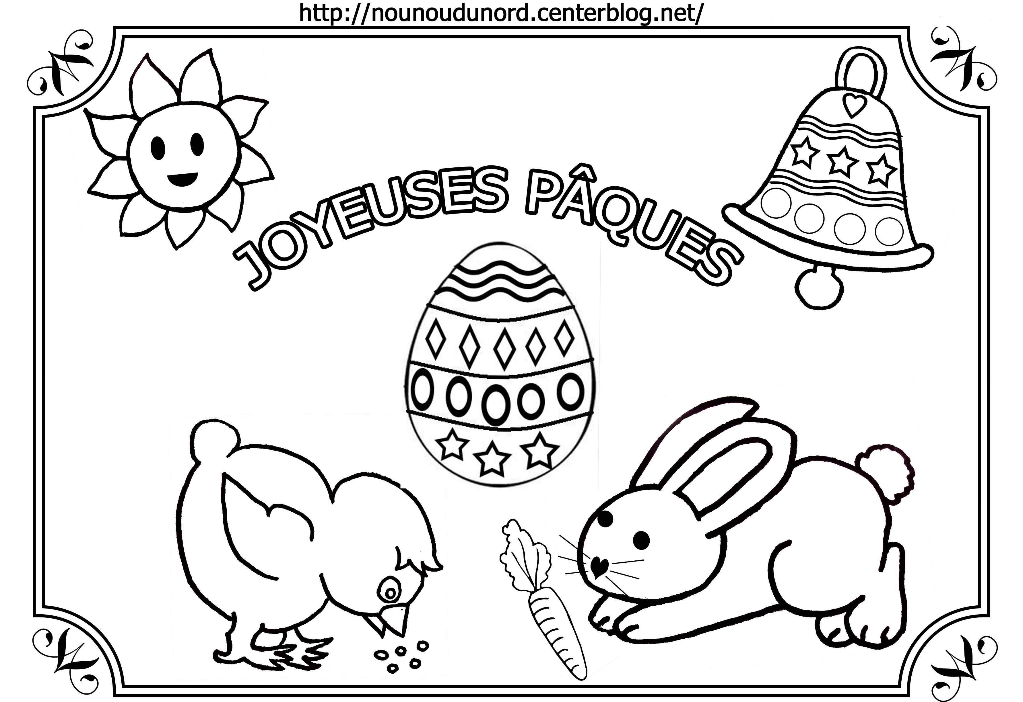 coloriage paques gratuit