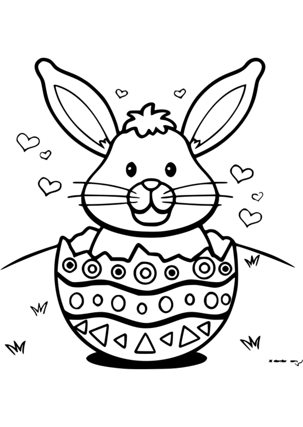 Les coloriages de pâques Coloriage en ligne