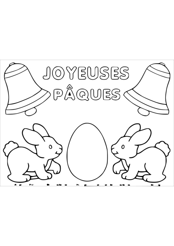 Coloriage Pâques à imprimer Coloriages Fêtes - coloriage de paques à imprimer