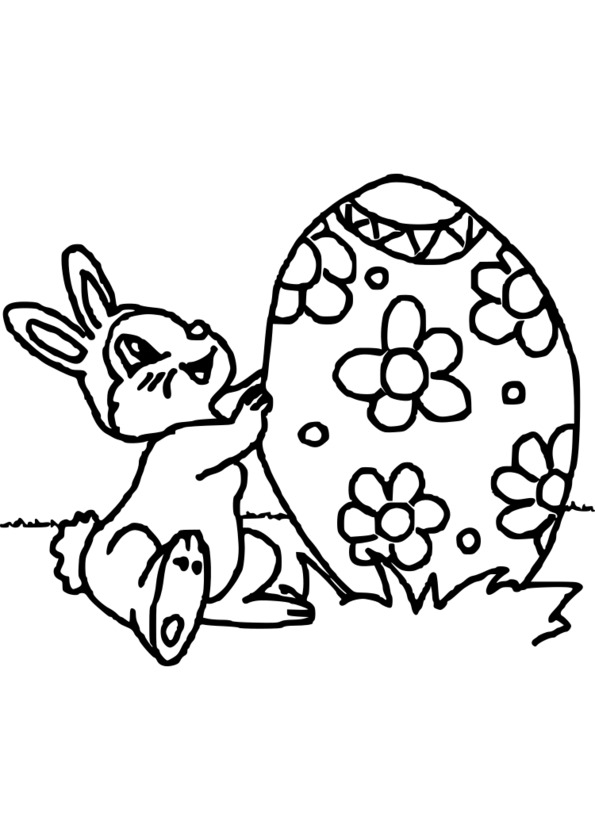 PÂQUES Coloriage Paques en Ligne Gratuit a imprimer  - coloriage paques gratuit