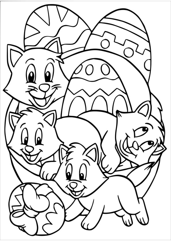 coloriage  dessiner paques a imprimer hugo