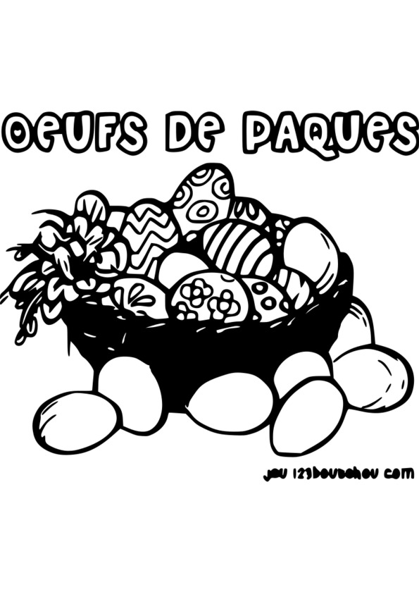 coloriage de paque a imprimer - Coloriage à imprimer vite un coloriage de Pâques ! Famili 