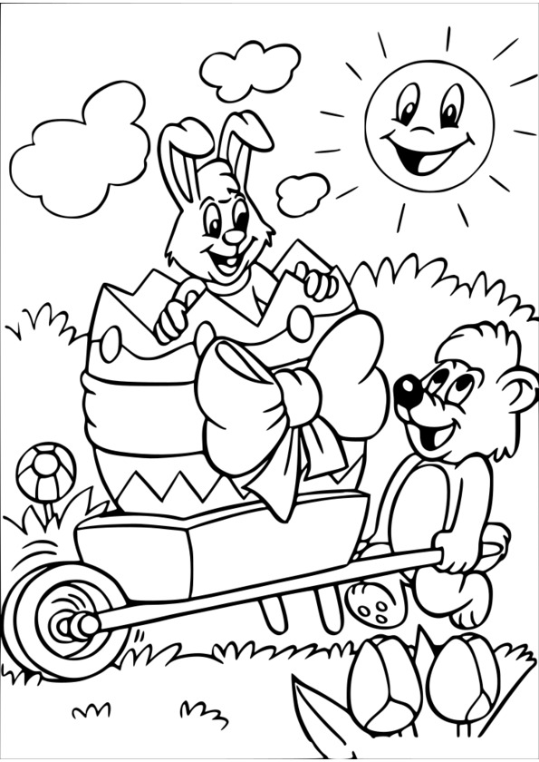 coloriage gratuit paques oeufs imprimer