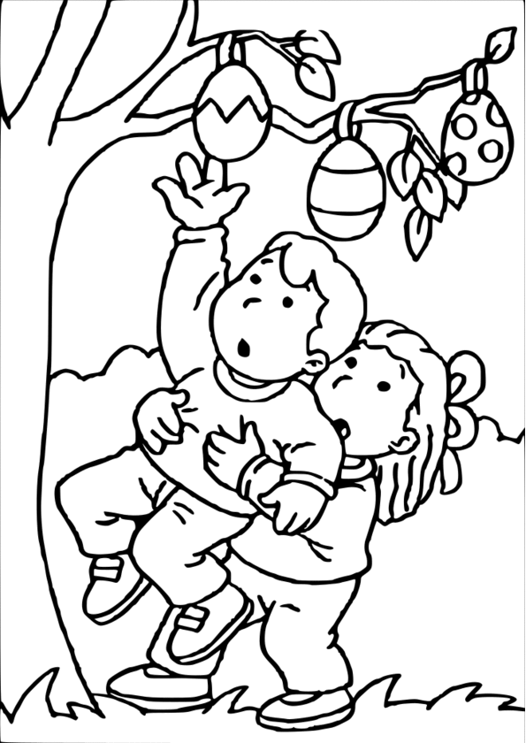 coloriage paques religieux