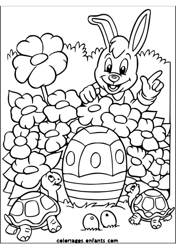 coloriage paques