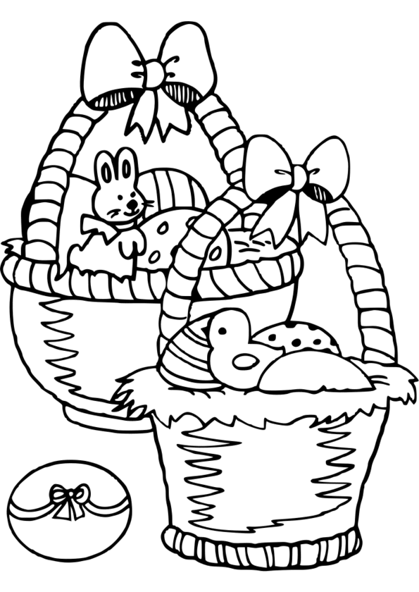 coloriage à dessiner paques oeuf