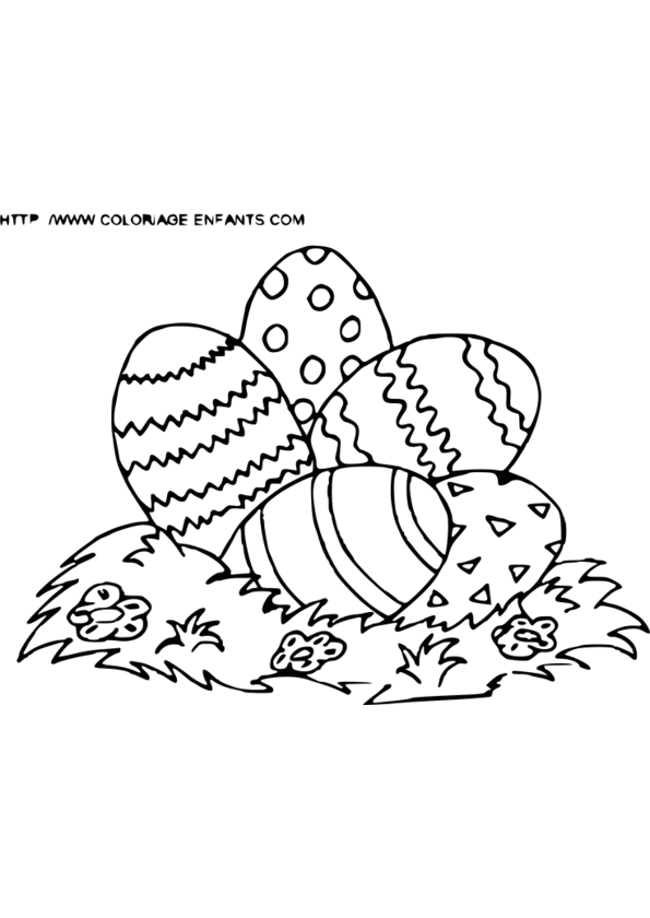 PÂQUES Coloriage Paques en Ligne Gratuit a imprimer  - coloriage de paques a imprimer gratuit