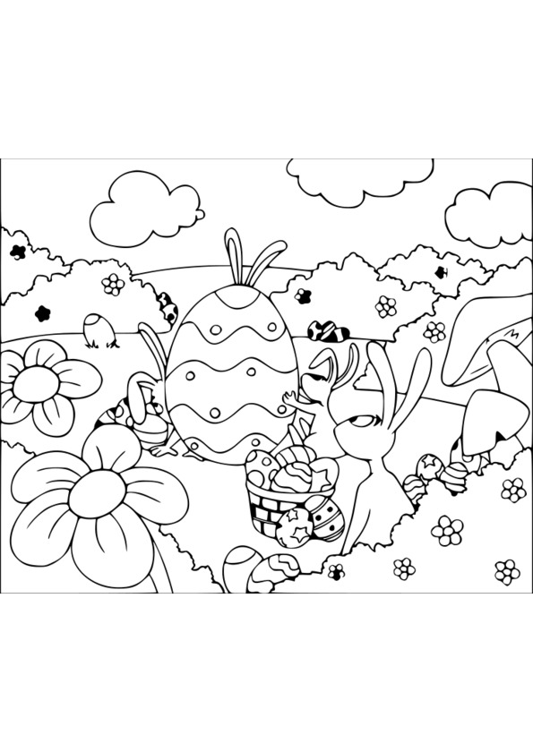 coloriage paques eveil a la foi