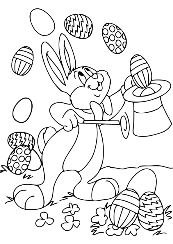 coloriage de paques oeuf