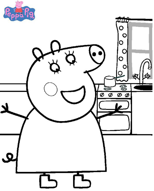 coloriage peppa pig gratuit