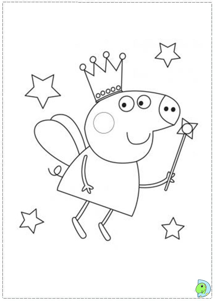 coloriage peppa pig noel