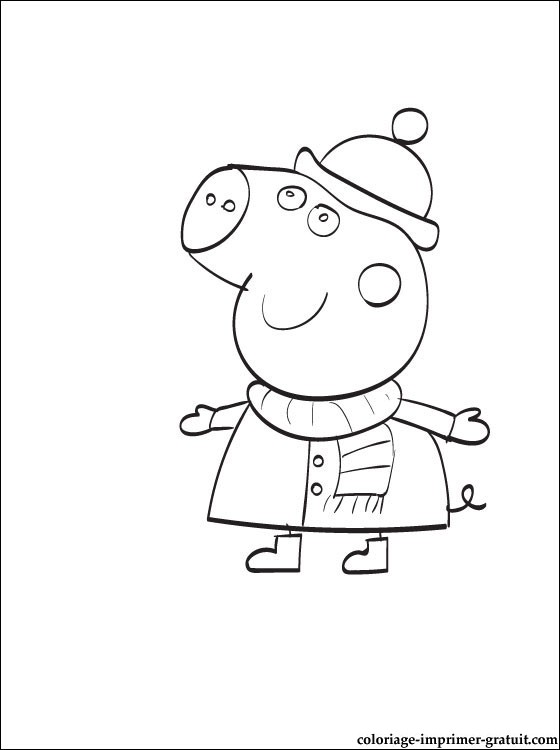 coloriage peppa pig