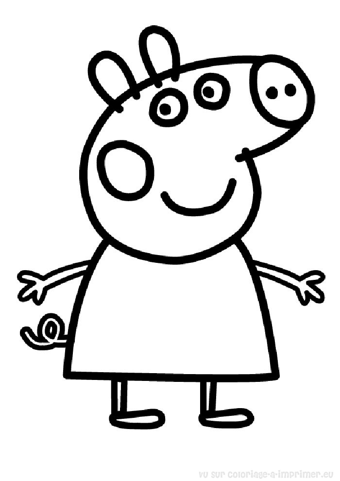 coloriage à dessiner peppa pig pdf