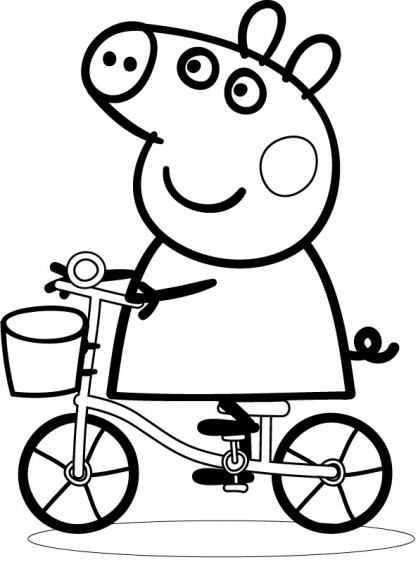 coloriage peppa pig