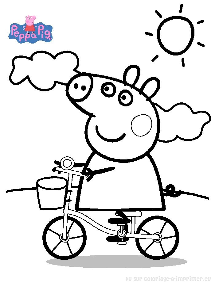 coloriage peppa pig