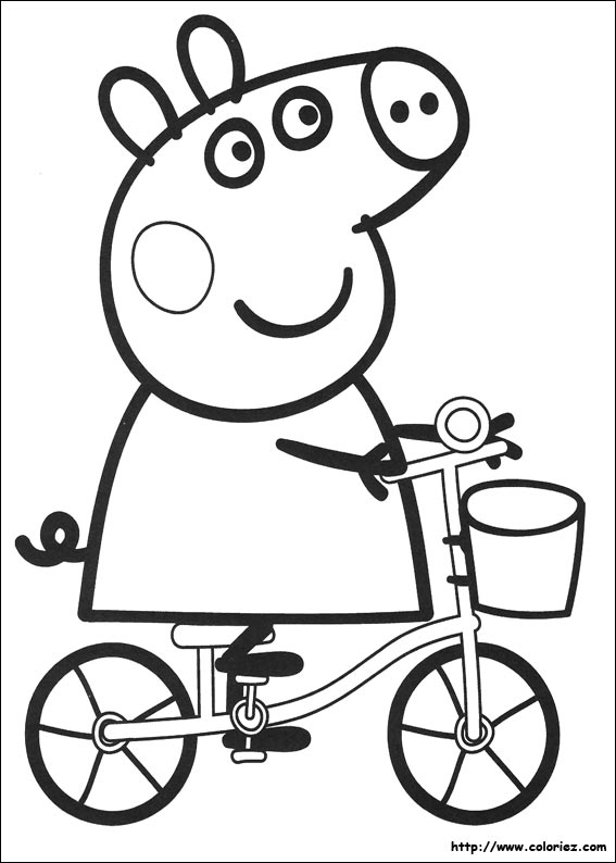 dessin  colorier peppa pig en ligne