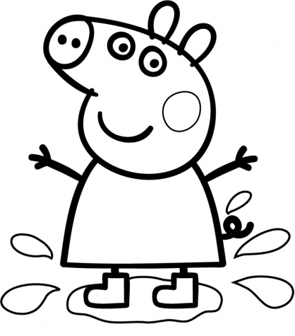 dessin à colorier à imprimer peppa pig