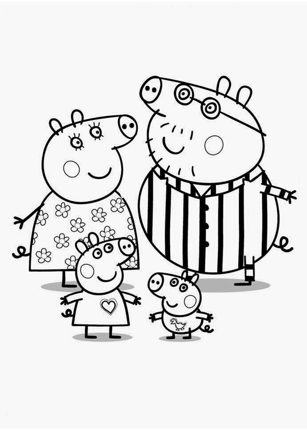 coloriage peppa pig imprimer gratuit