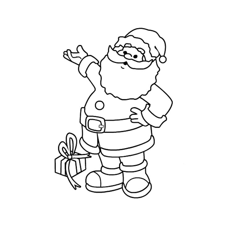 coloriage pere noel imprimer gratuit